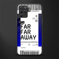 far far away boarding pass ticket glass case for oppo f19 pro image