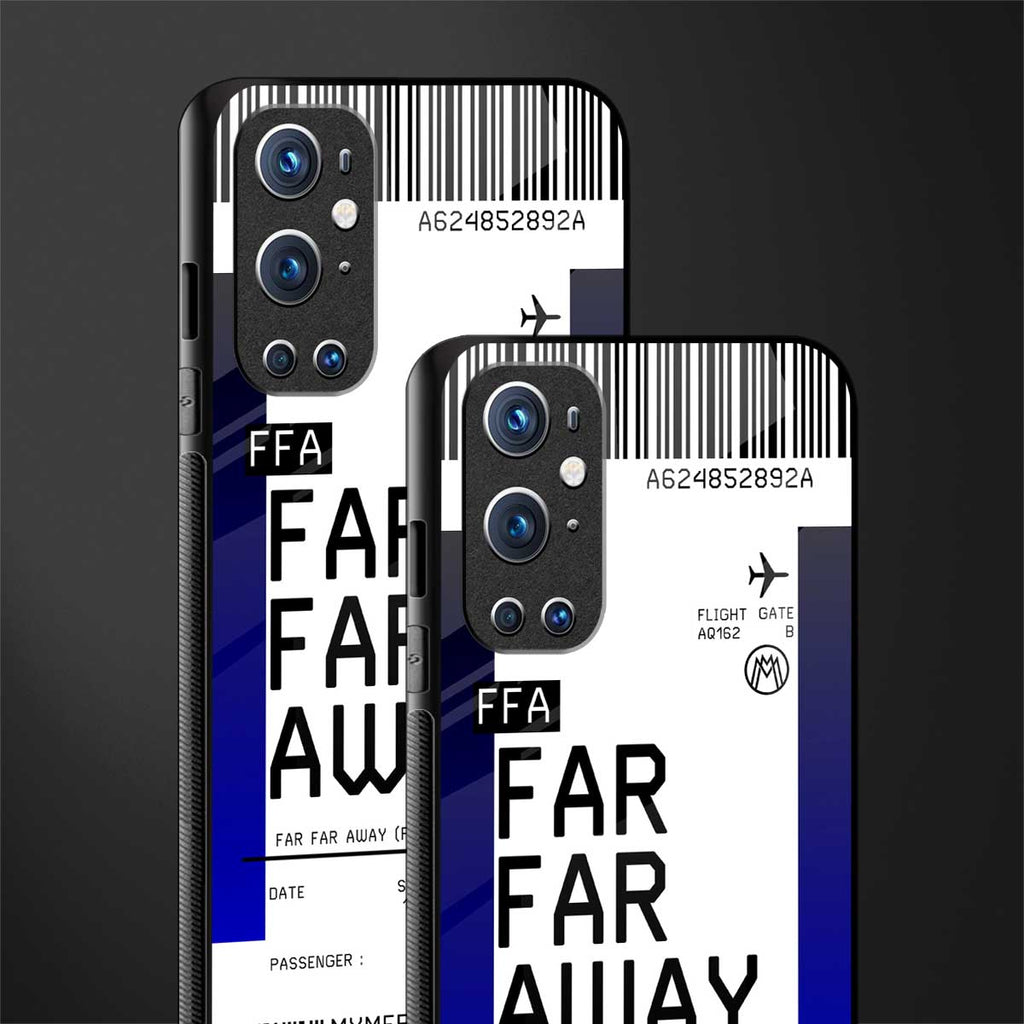 far far away boarding pass ticket glass case for oneplus 9 pro image-2