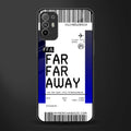 far far away boarding pass ticket glass case for oppo f19 pro plus image