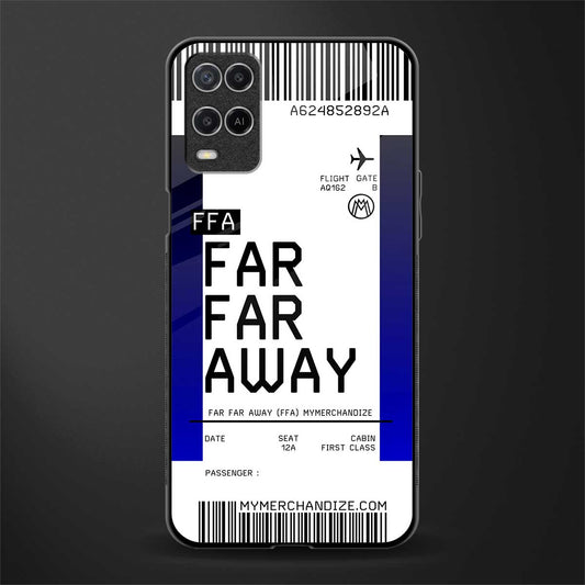far far away boarding pass ticket glass case for oppo a54 image
