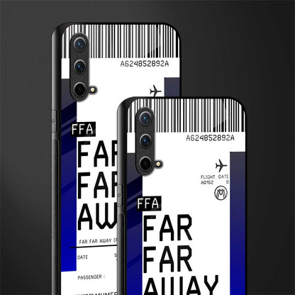 far far away boarding pass ticket glass case for oneplus nord ce 5g image-2