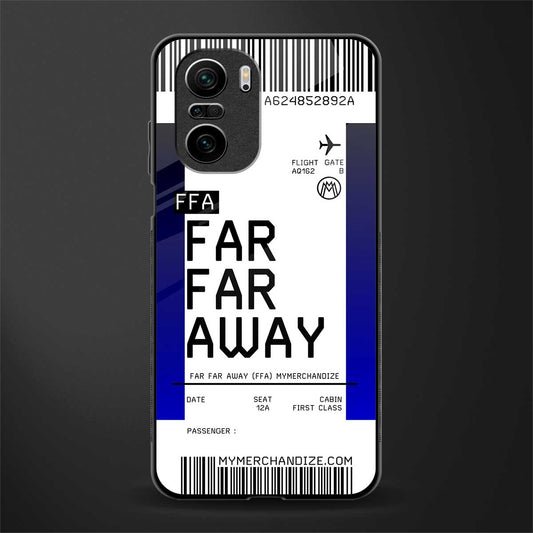 far far away boarding pass ticket glass case for mi 11x 5g image