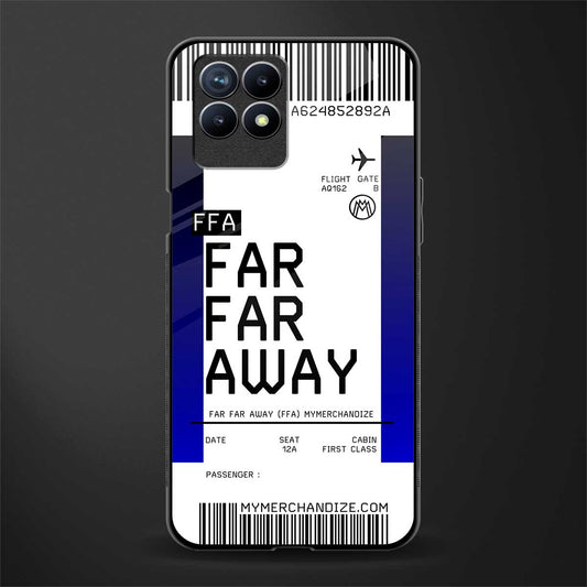 far far away boarding pass ticket glass case for realme 8i image