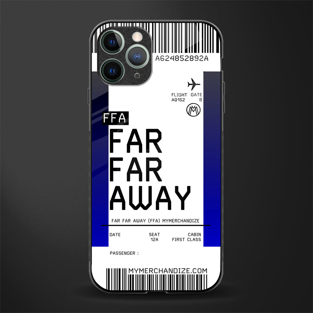 far far away boarding pass ticket glass case for iphone 11 pro max image