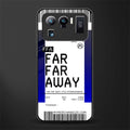 far far away boarding pass ticket glass case for mi 11 ultra 5g image