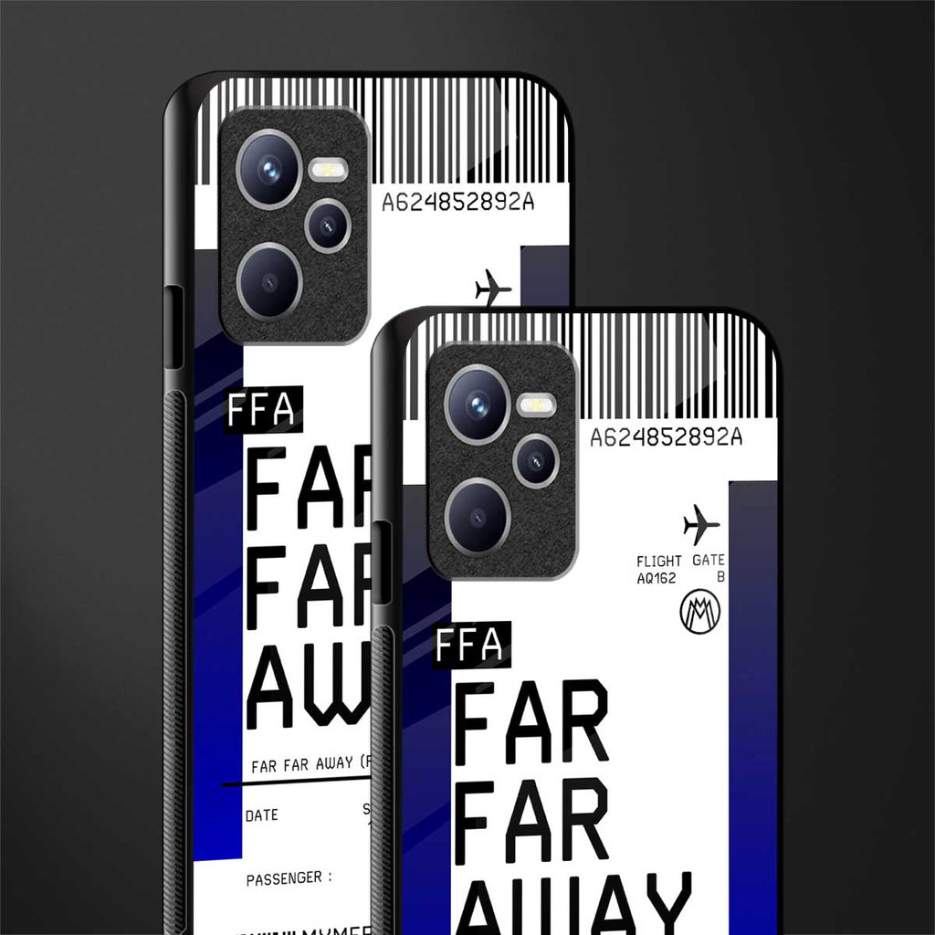 far far away boarding pass ticket glass case for realme c35 image-2