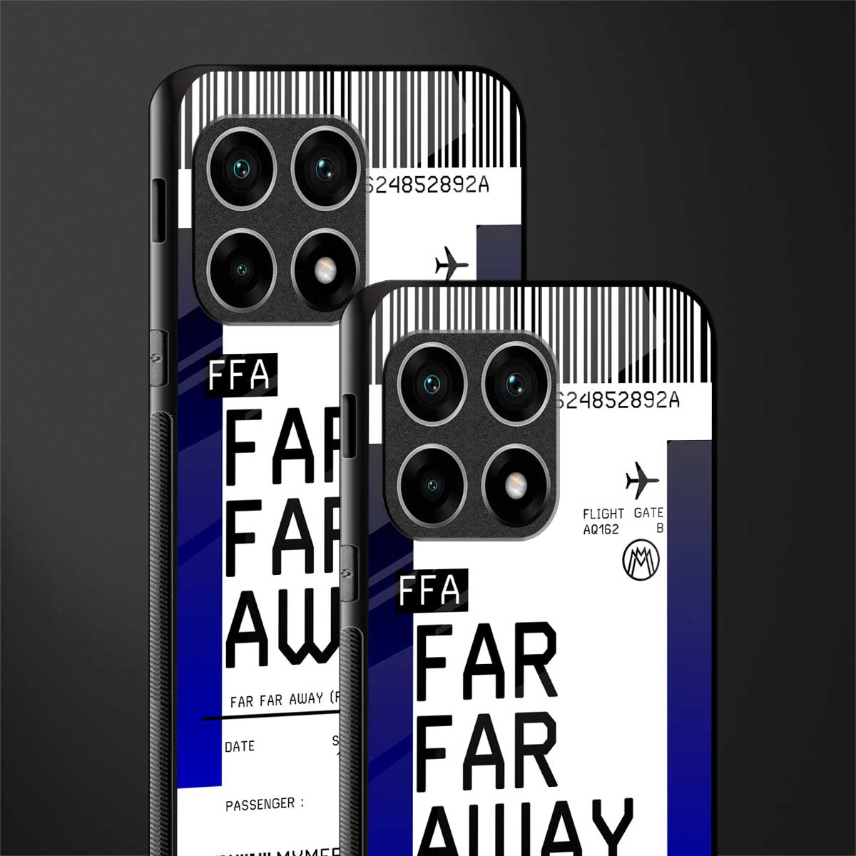 far far away boarding pass ticket glass case for oneplus 10 pro 5g image-2