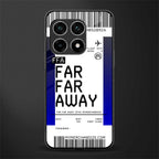 far far away boarding pass ticket glass case for oneplus 10 pro 5g image