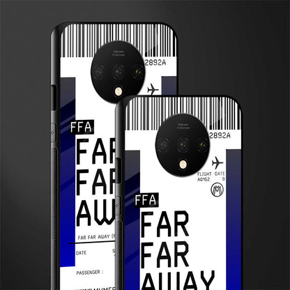 far far away boarding pass ticket glass case for oneplus 7t image-2