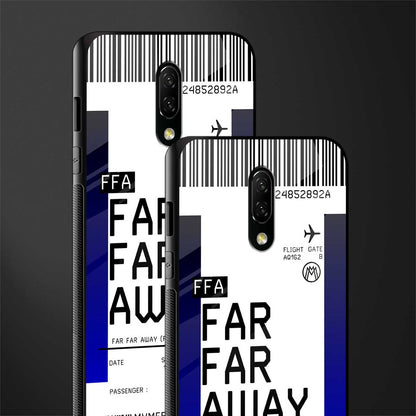 far far away boarding pass ticket glass case for oneplus 7 image-2
