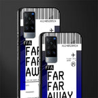 far far away boarding pass ticket glass case for vivo x60 image-2