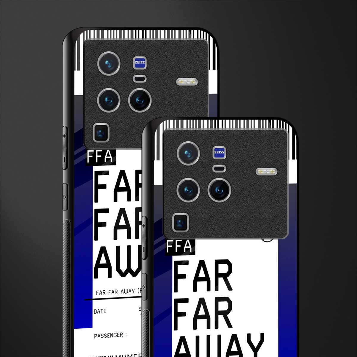 far far away boarding pass ticket glass case for vivo x80 pro 5g image-2