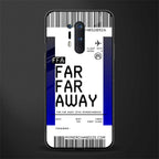 far far away boarding pass ticket glass case for oneplus 8 pro image