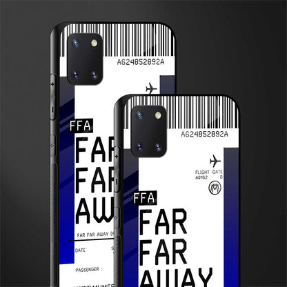 far far away boarding pass ticket glass case for samsung a81 image-2