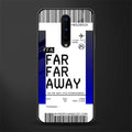 far far away boarding pass ticket glass case for oneplus 8 image