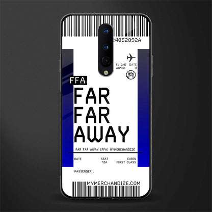 far far away boarding pass ticket glass case for oneplus 8 image