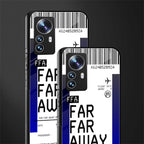 far far away boarding pass ticket back phone cover | glass case for xiaomi 12 pro