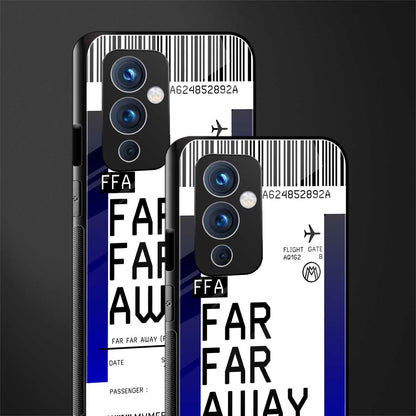 far far away boarding pass ticket back phone cover | glass case for oneplus 9