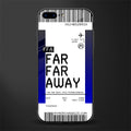 far far away boarding pass ticket glass case for iphone 8 plus image