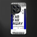 far far away boarding pass ticket back phone cover | glass case for oneplus 11r