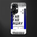 far far away boarding pass ticket back phone cover | glass case for oneplus nord ce 3 lite