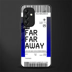 far far away boarding pass ticket back phone cover | glass case for samsung galaxy a14 5g