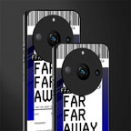 far far away boarding pass ticket back phone cover | glass case for realme 11 pro 5g