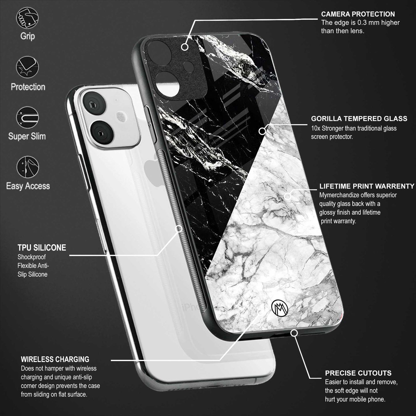 fatal contradiction back phone cover | glass case for vivo y73