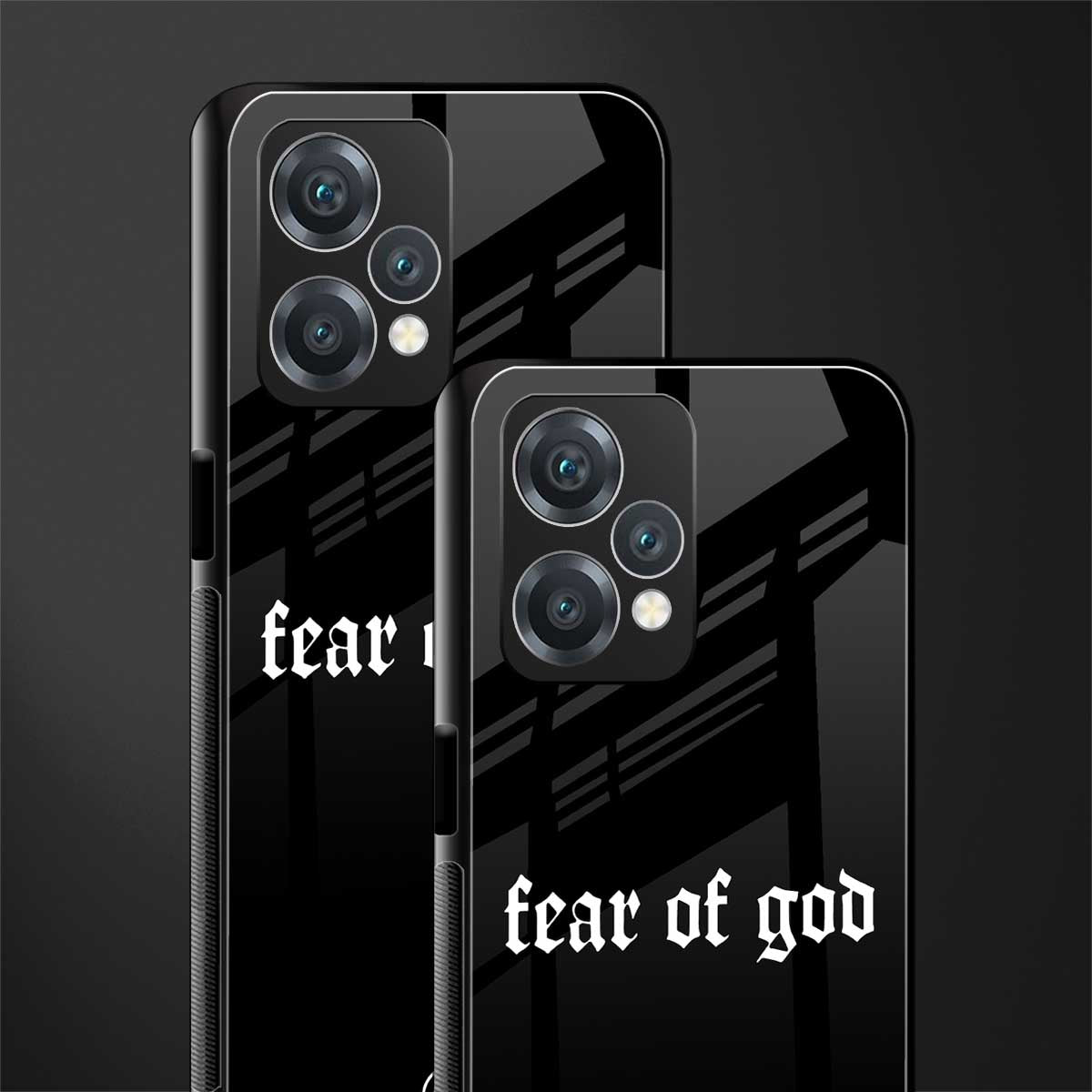 fear of god back phone cover | glass case for realme 9 pro 5g