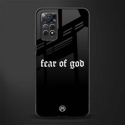 fear of god back phone cover | glass case for redmi note 11 pro plus 4g/5g