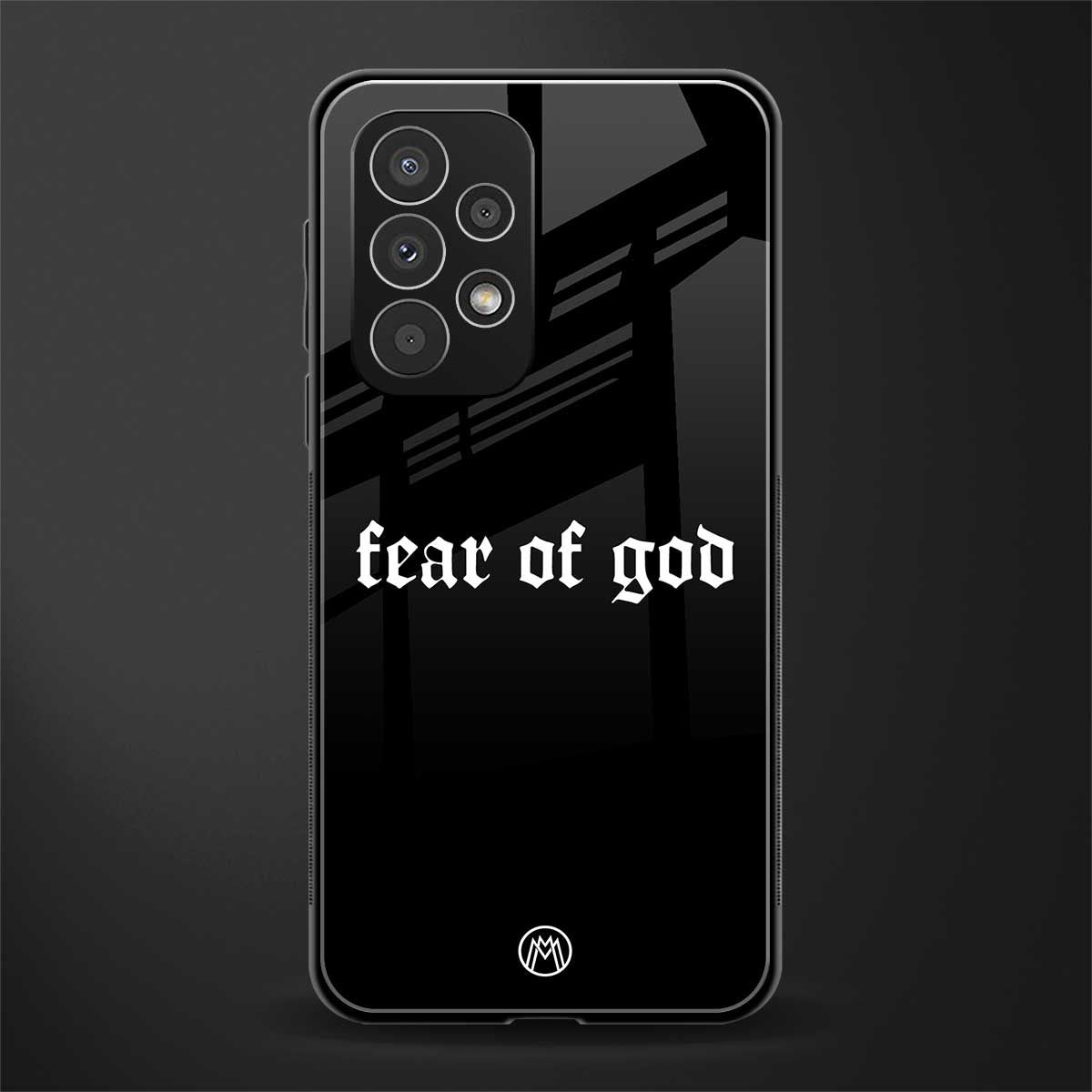 fear of god back phone cover | glass case for samsung galaxy a73 5g