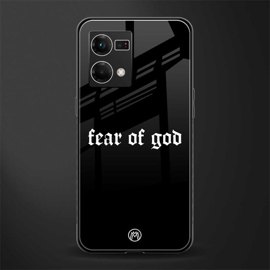 fear of god back phone cover | glass case for oppo f21 pro 4g