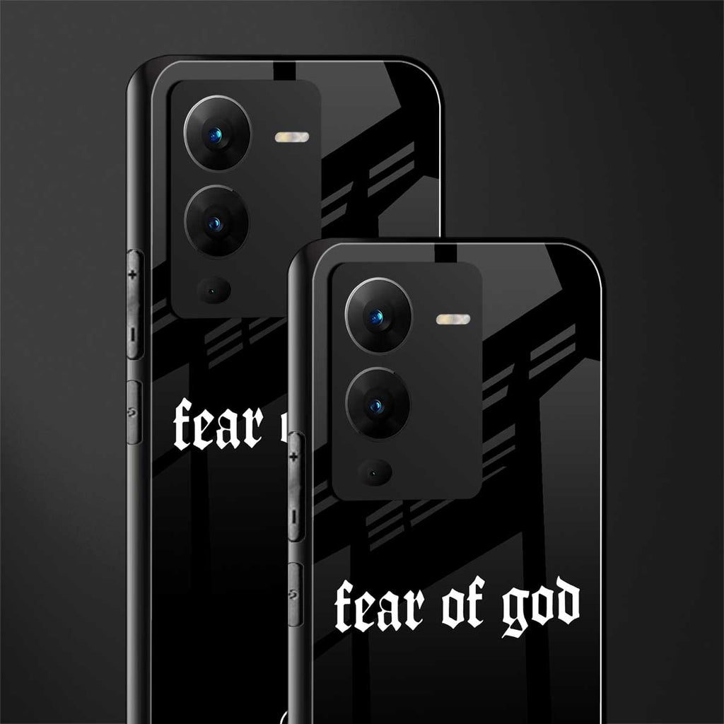 fear of god back phone cover | glass case for vivo v25 pro 5g