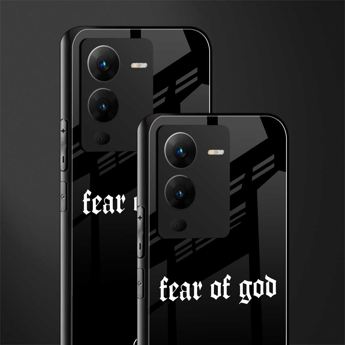 fear of god back phone cover | glass case for vivo v25 pro 5g