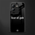 fear of god back phone cover | glass case for vivo v25 pro 5g