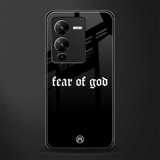 fear of god back phone cover | glass case for vivo v25 pro 5g