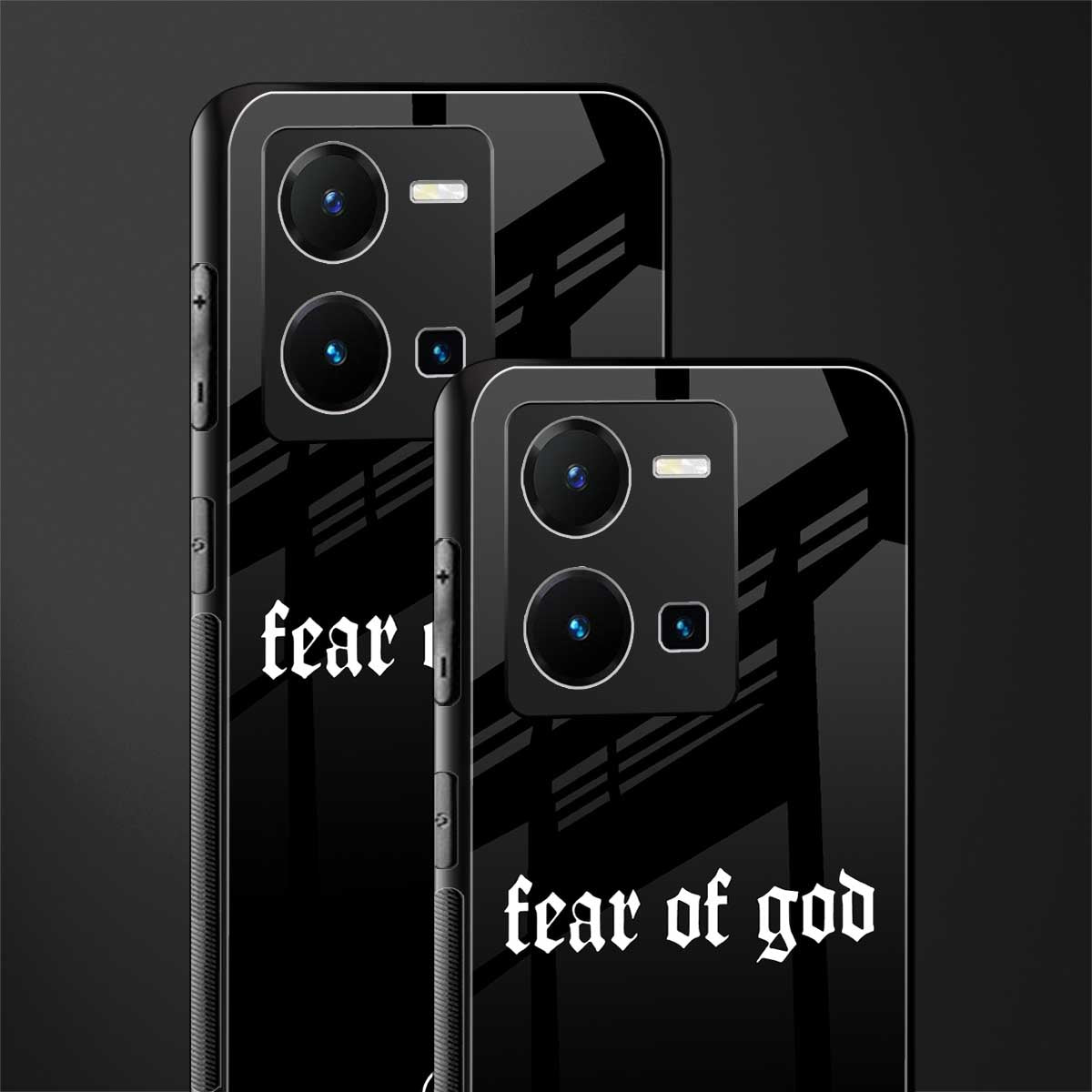 fear of god back phone cover | glass case for vivo y35 4g