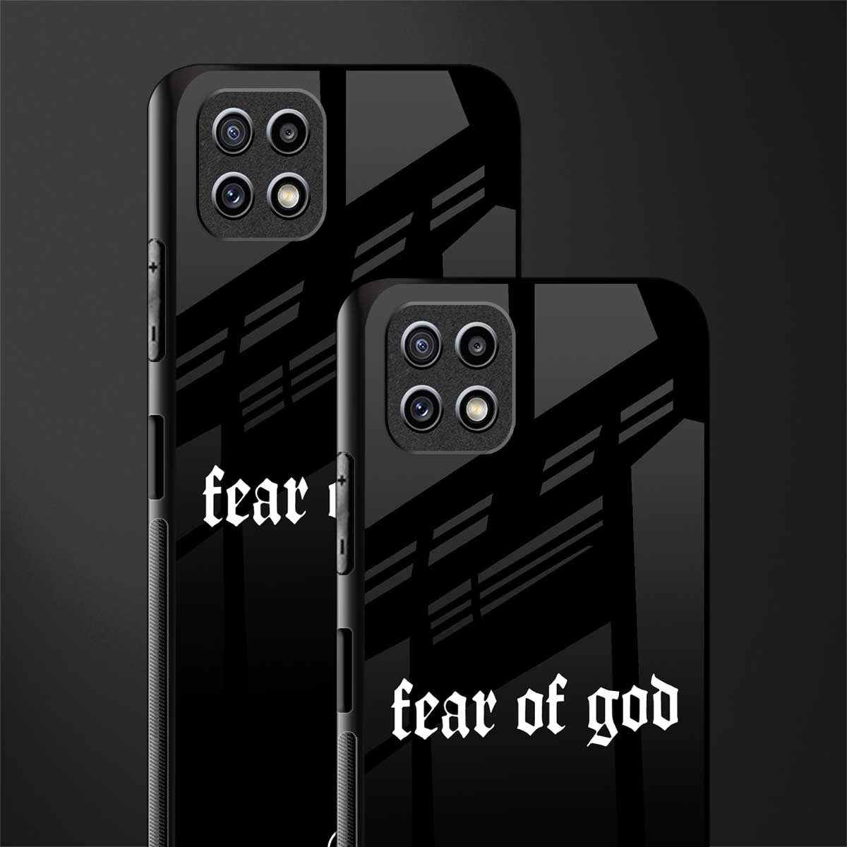 fear of god back phone cover | glass case for samsung galaxy f42