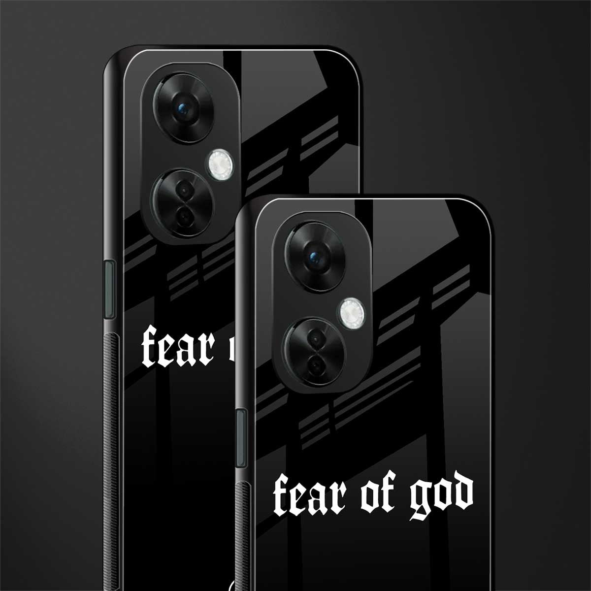 fear of god back phone cover | glass case for oneplus nord ce 3 lite