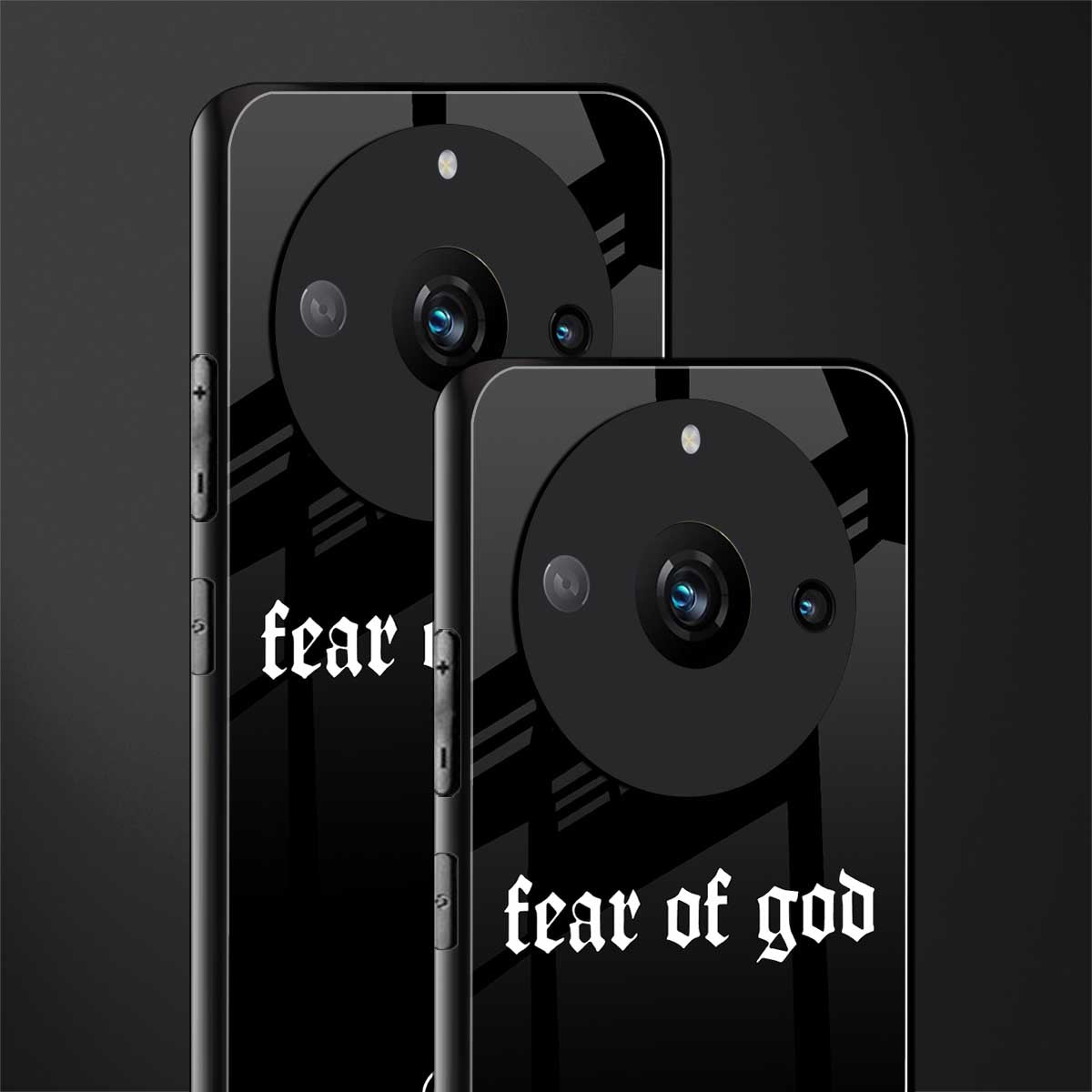 fear of god back phone cover | glass case for realme 11 pro 5g