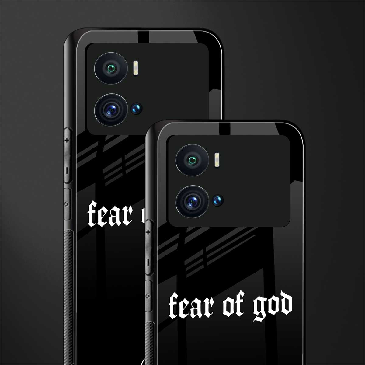 fear of god back phone cover | glass case for iQOO 9 Pro