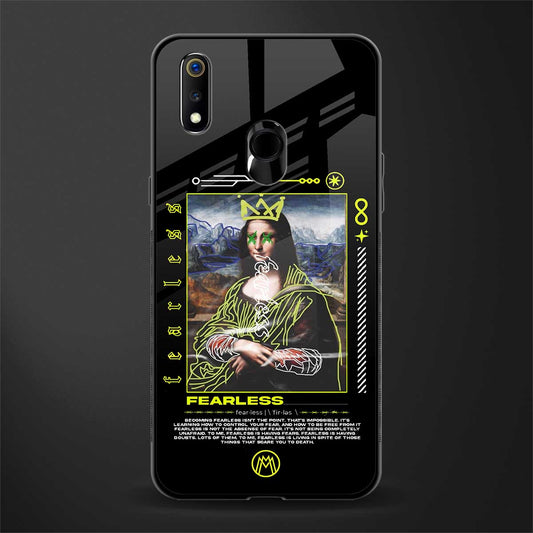fearless mona lisa glass case for realme 3 pro image