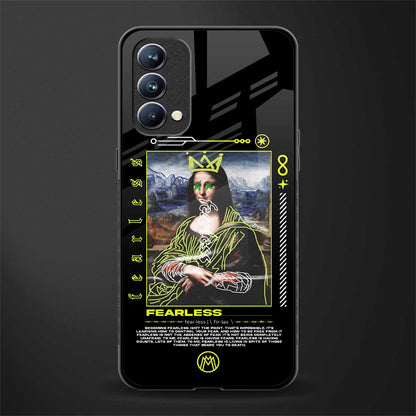 fearless mona lisa glass case for oppo f19 image