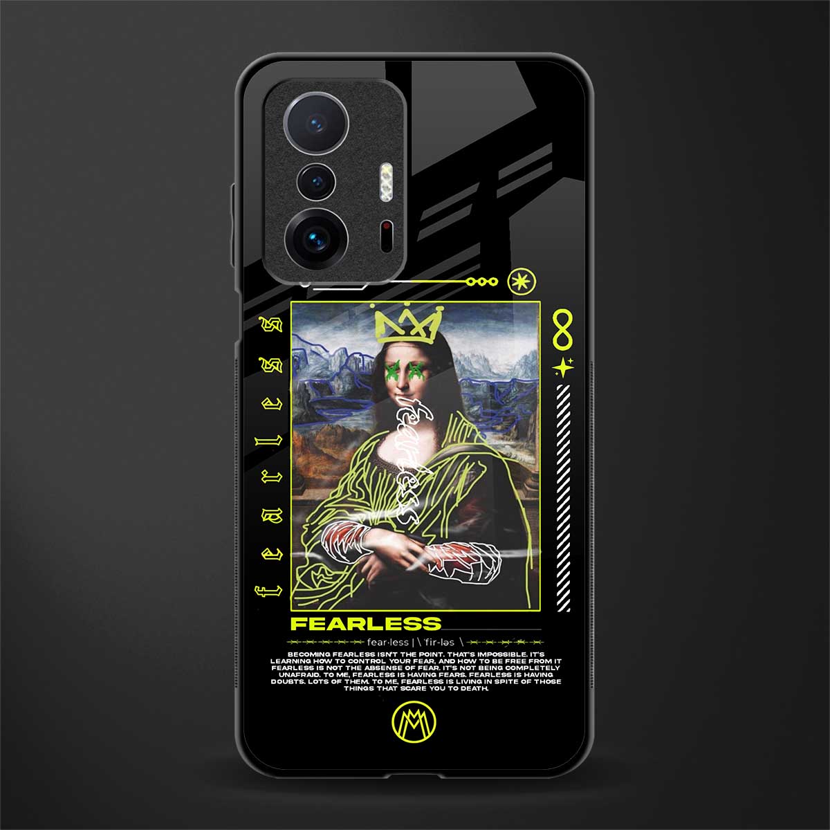 fearless mona lisa glass case for mi 11t pro 5g image
