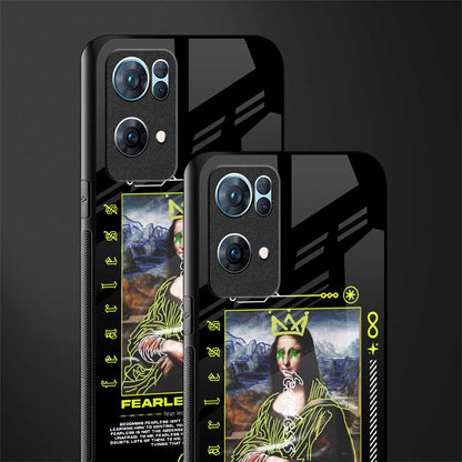 fearless mona lisa glass case for oppo reno7 pro 5g image-2