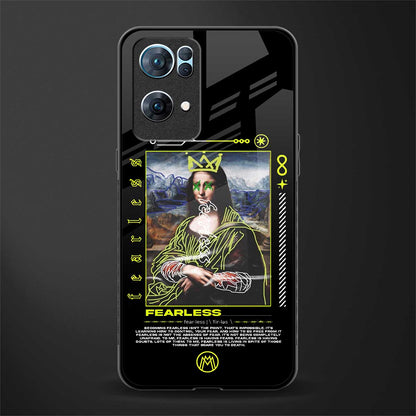 fearless mona lisa glass case for oppo reno7 pro 5g image