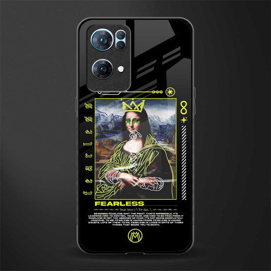 fearless mona lisa glass case for oppo reno7 pro 5g image