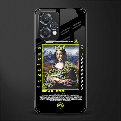 fearless mona lisa back phone cover | glass case for realme 9 pro 5g