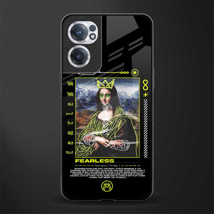 fearless mona lisa glass case for oneplus nord ce 2 5g image