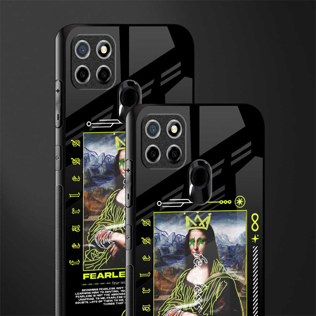 fearless mona lisa glass case for realme narzo 20 image-2